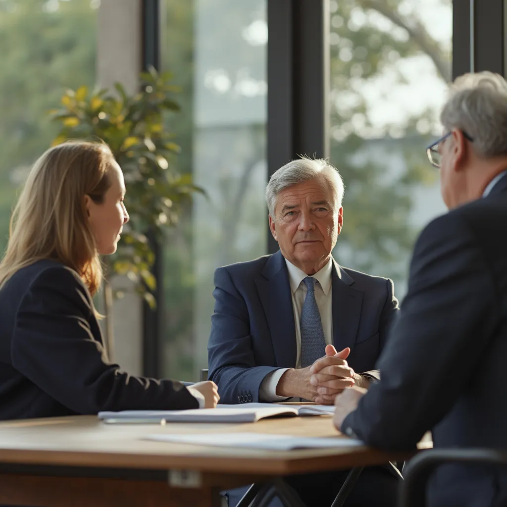 Équipe de consultants professionnels en réunion stratégique